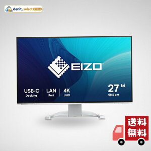 EIZO �v���t�F�V���i�����j�^�[ FlexScan EV2740X-WT 27�^4K�EUSB Type-C�E�z���C�g