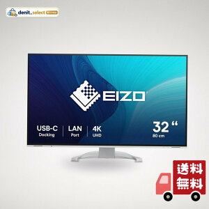 EIZO �݌v�E�J���������j�^�[ FlexScan EV3240X-WT 31.5�^4K�EUSB Type-C�E�z���C�g