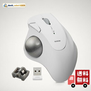 �G���R�� ���C�����X �g���b�N�{�[���}�E�X IST ����2.4GHz �׃����O�x�� �e�w���� 36mm�{�[�� 5�{�^�� Windows Mac Chromebook �z���C�g M-IT11DRWH