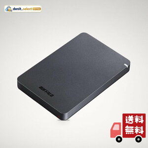 BUFFALO USB3.1(Gen.1)�Ή� �ϏՌ��|�[�^�u��HDD 1TB �u���b�N HD-PGF1.0U3-BKA