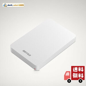 BUFFALO USB3.1(Gen.1)�Ή� �ϏՌ��|�[�^�u��HDD 2TB �z���C�g HD-PGF2.0U3-BWHA