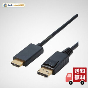 �G���R�� �ϊ��P�[�u�� HDMI DisplayPort 2.0m �u���b�N CAC-DPHDMI20BK