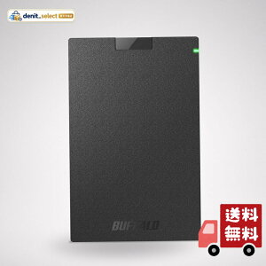 �o�b�t�@���[ BUFFALO USB3.2(Gen1)�Ή��|�[�^�u��HDD Type-C�P�[�u���t 1TB �u���b�N HD-PGAC1U3-BA