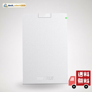 �o�b�t�@���[ BUFFALO USB3.2(Gen1)�Ή��|�[�^�u��HDD Type-C�P�[�u���t 2TB �z���C�g HD-PGAC2U3-WA