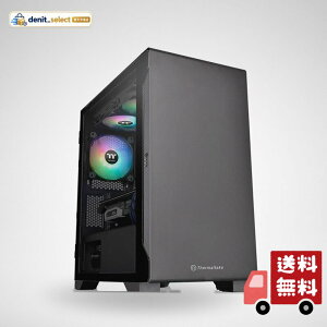 Thermaltake S100 TG �����K���X �~�j�^���[PC�P�[�X �X�C���O�h�A�p�l���̗p CA-1Q9-00S1WN-00 CS7885 �u���b�N