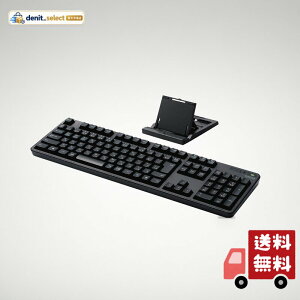 �G���R�� Bluetooth �t���L�[�{�[�h �e���L�[�t �����u������ �X�^���h�t �}���`�y�A�����O�Ή� iPad Surface �u���b�N TK-FBM112BK