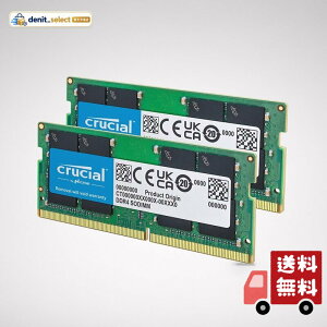 Crucial �m�[�gPC�p���݃����� 32GB(16GBx2��) DDR4 3200MT/s(PC4-25600) CL22 SODIMM 260pin CT2K16G4SFRA32A