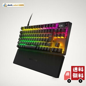 SteelSeries ���s�b�h�g���K�[ ���� �Q�[�~���O�L�[�{�[�h �e���L�[���X �L�� ���{��z�� OmniPoint�X�C�b�` �L�@EL�f�B�X�v���C���� Apex Pro TKL (2023) 64861 �u���b�N