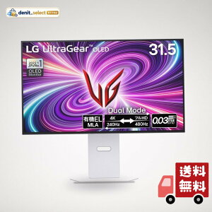 LG �L�@EL �Q�[�~���O ���j�^�[ 32GS95UV-W 31.5�C���`/4K@240Hz/0.03ms/DCIP3 98.5%/HDR TB400