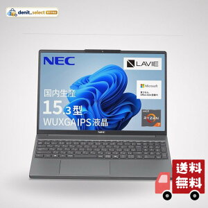 NEC LAVIE �������Y �m�[�g�p�\�R�� 25�� N15Slim 15.3 �^ AMD RyzenTM 7 7735HS ������16GB SSD512GB MS Office 2024���� Windows11 �o�b�e���[�쓮13.8���� �d��1.6k
