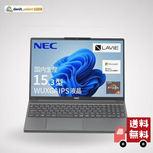 NEC LAVIE �������Y �m�[�g�p�\�R�� 25�� N15Slim 15.3 �^ AMD RyzenTM 5 7535HS ������16GB SSD512GB MS Office 2024���� Windows11 �o�b�e���[�쓮14.6���� �d��1.6k
