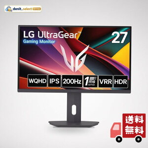 LG �Q�[�~���O ���j�^�[ 27G610A-B 27�C���`/WQHD@200Hz/IPS 1ms(GTG)/HDR400/VRR/HDMI×2�ADP
