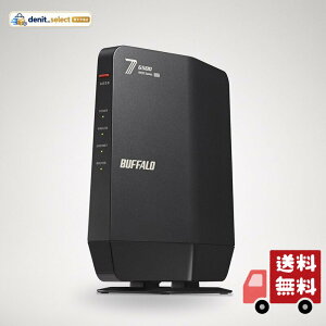 BUFFALO Wi-Fi 7(11be)�Ή��f���A���o���hWi-Fi���[�^�[ 5764+688Mbps AirStation WSR6500BE6P-BK [�u���b�N]