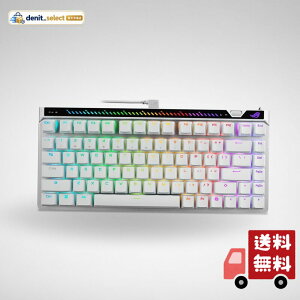 ASUS ROG Falchion Ace 75 HE �z���C�g / 75%���C�A�E�g�Q�[�~���O�L�[�{�[�h/ROG HFX V2 ���C�X�C�b�`/���s�b�h�g���K�[ / �ő�8000Hz / USB�L��/PBT/�u���E�U��Őݒ肪�\/�É��݌v/�L�����[�P�[