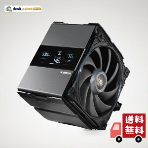 Sudokoo SK700V-MACH CPU���N�[���[:7�q�[�g�p�C�v���ڃf�W�^��CPU�N�[���[�A120mm MACH PWM�É��t�@���t�� - �u���b�N �V���O���^���[PC��p�AAMD Ryzen AM5 Intel LGA 1851/1700/1