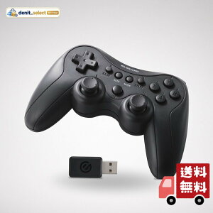 �G���R�� �Q�[���p�b�h �����E�L�� XInput DirectInput PS�n�z�u �[�d�� 13�{�^�� �u���b�N JC-GP40SBK