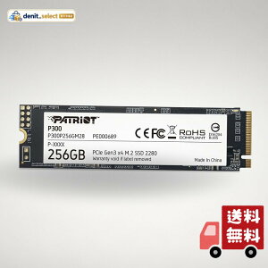Patriot Memory P300 256GB M.2 SSD 2280 NVMe PCIe Gen 3x4 �����^SSD P300P256GM28