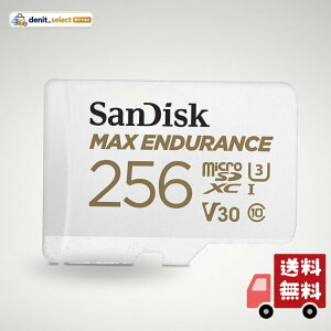 SanDisk 256GB MAX Endurance microSDXC Card with Adapter for Home Security Cameras and Dash cams - C10, U3, V30, 4K UHD, Micro S