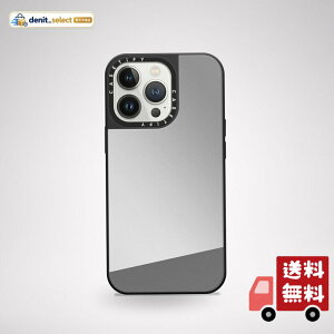 CASETiFY iPhone 13 Pro �p �P�[�X �~���[MagSafe�Ή� - �V���o�[ (�u���b�N�o���p�[)