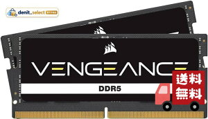 CORSAIR VENGEANCE SODIMM DDR5 ������ 64GB(32GB×2)�ő�4800MHz�Ή� Intel XMP�Ή� CL40 �m�[�gPC�p �u���b�N CMSX64GX5M2A4800C40
