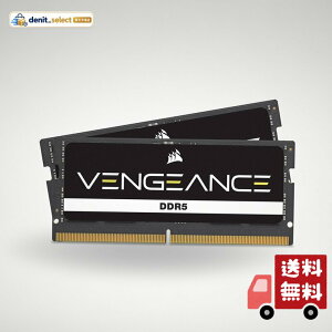 CORSAIR VENGEANCE SODIMM DDR5 ������ 32GB(16GB×2)�ő�4800MHz�Ή� Intel XMP�Ή� CL40 �m�[�gPC�p �u���b�N CMSX32GX5M2A4800C40