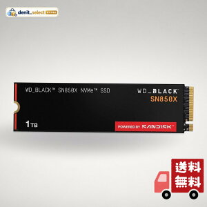 WD_BLACK 1TB SN850X NVMe �����^�Q�[�~���OSSD �\���b�h�X�e�[�g�h���C�u - Gen4 PCIe M.2 2280 �ō�7,300MB/s - WDS100T2X0E