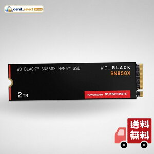WD_BLACK 2TB SN850X NVMe �����^�Q�[�~���OSSD �\���b�h�X�e�[�g�h���C�u - Gen4 PCIe M.2 2280 �ō�7,300MB/s - WDS200T2X0E