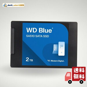 Western Digital 2TB WD Blue SA510 SATA �����\���b�h�X�e�[�g�h���C�u SSD - SATA III 6 Gb/�b�A2.5�C���`/7mm�A�ő�560MB/�b - WDS200T3B0A�B