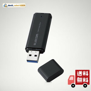 �G���R�� �O�t��SSD 2TB �|�[�^�u�� USB 5Gbps / USB3.2(Gen2)�Ή� ���^ �L���b�v�� �u���b�N ESD-EMC2000GBK