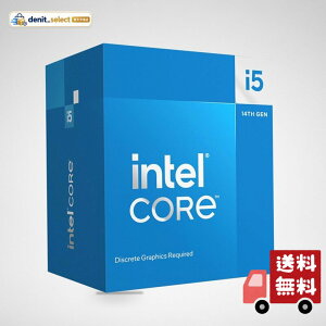 Intel Core i5-14400F �f�X�N�g�b�v�v���Z�b�T�[ 10�R�A (6 P�R�A + 4 E�R�A) �ő�4.7 GHz�B