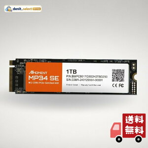 MMOMENT MP34 SE 1TB M.2 2280 PCIe Gen3x4 NVMe1.3 ����SSD (�ő�Ǎ�2100MB/s)