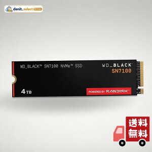 WD_BLACK 4TB SN7100 NVMe �����Q�[�~���OSSD �\���b�h�X�e�[�g�h���C�u - Gen4 PCIe M.2 2280 �ő�7,000MB/�b - WDS400T4X0E
