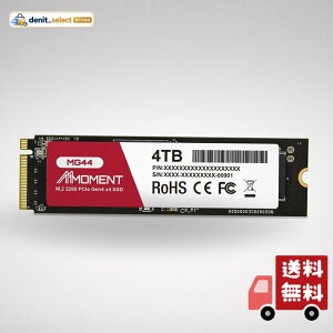 MMOMENT MG44 PCIe 4.0 NVMe SSD 4TB M.2 2280 �����^�X�g���[�W �ő�Ǎ�7200MB/s