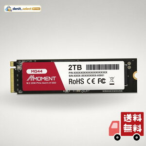 MMOMENT MG44 PCIe 4.0 NVMe SSD 2TB M.2 2280 �����^�X�g���[�W �ő�Ǎ�7200MB/s