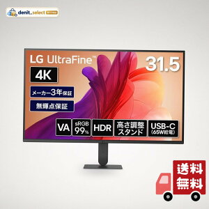 LG ���j�^�[32U720B-B 31.5�C���`/4K/��10.7���F�\��(8bit+FRC)/HDR/USB-C PD65W/��������