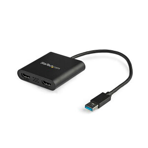 StarTech.com USB 3.0 - HDMI�ϊ��A�_�v�^�[/2���/4K30Hz+1080p/Windows�̂� macOS ChromeOS Linux��Ή� USB32HD2
