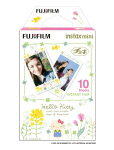�x�m�t�C����(FUJIFILM) �C���X�^���g�J���� �`�F�L�p�t�B���� 10���� �G�� (�L�e�B) INSTAX MINI KITTY3 WW 1
