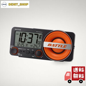 ���Y��(RHYTHM) �剹�� �ڊo�܂����v �d�g���v 1,000�p�^�[�� �d�q�� �A���[�� (�T�E���h30��) �o�b�N���C�g�t�� �f�W�^�� [�t�B�b�g�E�F�[�u�o�g��230] �u���b�N 8.5×18.4×5.8cm 8RZ230SR02
