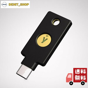 Yubico �Z�L�����e�B�L�[ YubiKey 5C NFC USB-C/FIDO2/WebAuthn/U2F/2�i�K�F��/���ϋv��/�ϏՌ���/�h��