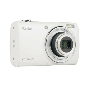 �P���R�[(Kenko) �R���p�N�g�f�W�^���J���� KC-ZM13 WH ���w5�{�Y�[�� �L����f����1600����f 2.7�C���`IPS�^�b�`�p�l�����j�^�[ ���B��p�T�u�J���� �R���p�N�g�f�U�C�� �z���C�g 446782