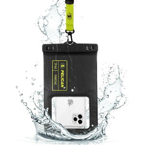 �yPelican�z IP68 (�h�o�h���K�i�ō�����) �y���J�� �X�}�z �h���|�[�` �h���P�[�X XL�T�C�Y 1�� �k�ő� 7.0 �C���` �X�}�[�g�t�H���Ή��l Marine Waterproof Floating Pouch XL - Black/Li