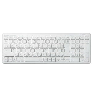 �G���R�� �L�[�{�[�h Bluetooth �p���^�O���t �R���p�N�g�L�[�{�[�h Windows�EMac�EiOS�EAndroid�Ή� �z���C�g TK-FBP101WH