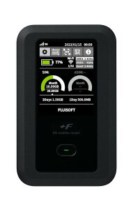 �x�m�\�t�g(Fujisoft) 5G�Ή�Wi-Fi���o�C�����[�^�[ +F FS050W