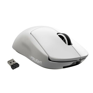 Logicool G PRO X SUPERLIGHT ���C�����X �Q�[�~���O�}�E�X G-PPD-003WL-WH �y�� 63g���� LIGHTSPEED HERO 25K�Z���T�[ POWERPLAY ���� �[�d �Ή� �Q�[�~���O �}�E�X �z���C�g PC