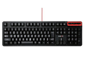 �G���R�� �Q�[�~���O�L�[�{�[�h DUX �S�L�[�J�X�^�}�C�Y �n�[�h�E�F�A�}�N���Ή� TK-DUX30BK �u���b�N