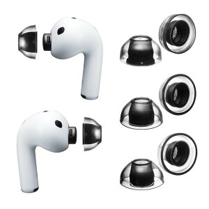 AirPods Pro 3��p�݌v�C���[�s�[�X AZLA SednaEarfit XELASTEC II for AirPods Pro 3 [M/ML/L�T�C�Y�e1�y�A] �̉��ŕό`����v���~�A��TPE�f�� ��̌^�A�_�v�^�[�݌v �e�[�p�[�h�^�\���ό�