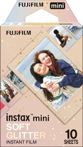 �x�m�t�C����(FUJIFILM) �C���X�^���g�J���� �`�F�L�p�t�B���� 10���� �G�� (�\�t�g�O���b�^�[) INSTAX MINI S-GLITTER WW 1