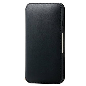 �G���R��(ELECOM) iPhone SE (��2����/��3����) / 8 / 7 �p �P�[�X �蒠�^ ���U�[ �ϏՌ� NEUTZ �u���b�N PM-A22SPLFY2BK