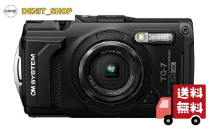 OM SYSYTEM �R���p�N�g�f�W�^���J���� Tough TG-7 �u���b�N �h��15m/�h�o/�ω׏d100kg/�ϒቷ-10°C
