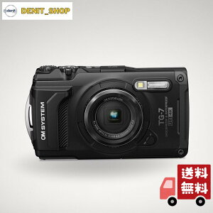 OM SYSYTEM �R���p�N�g�f�W�^���J���� Tough TG-7 �u���b�N �h��15m/�h�o/�ω׏d100kg/�ϒቷ-10°C
